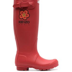 Kenzo Red Rain Boots